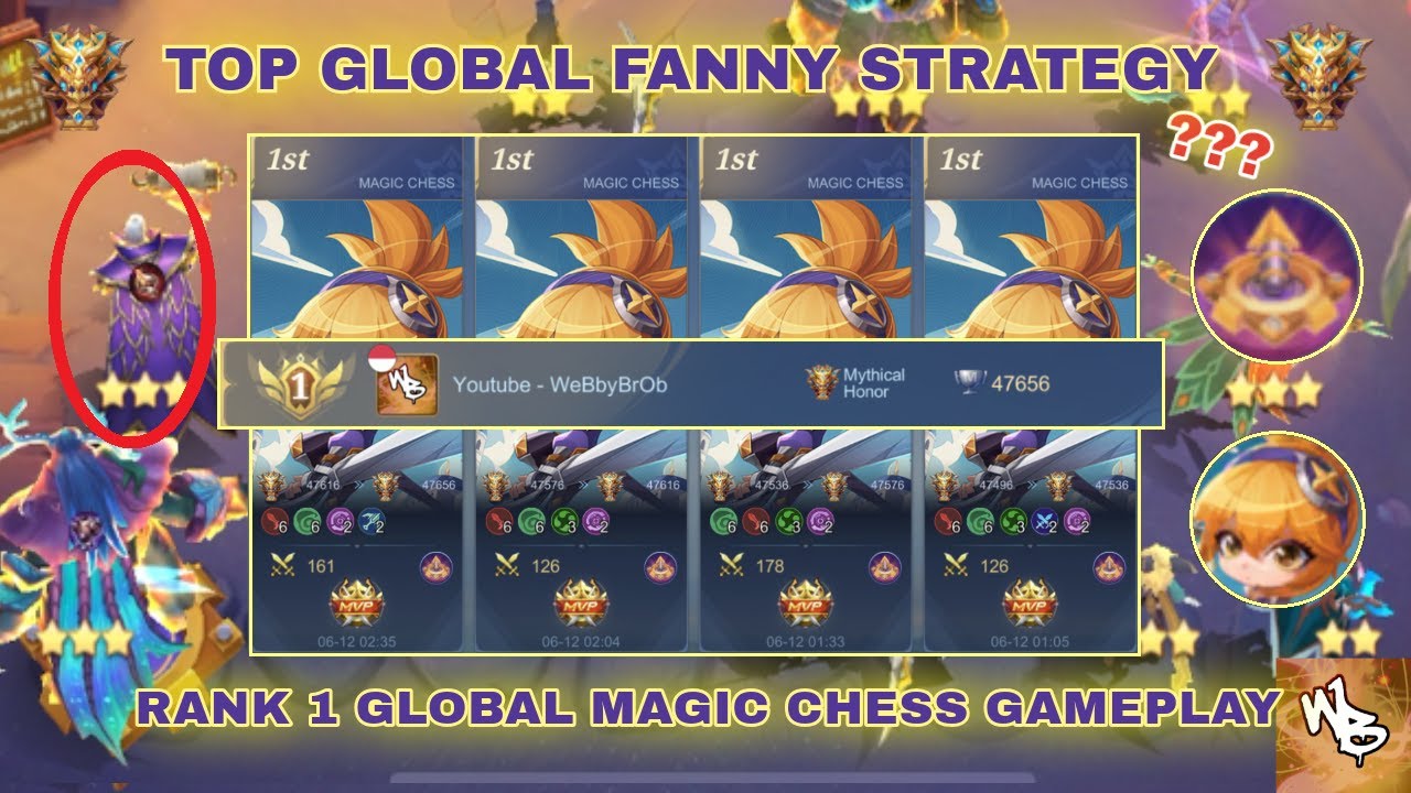 TOP GLOBAL FANNY STRATEGY - MAGIC CHESS BEST SYNERGY - Mobile Legends Bang Bang