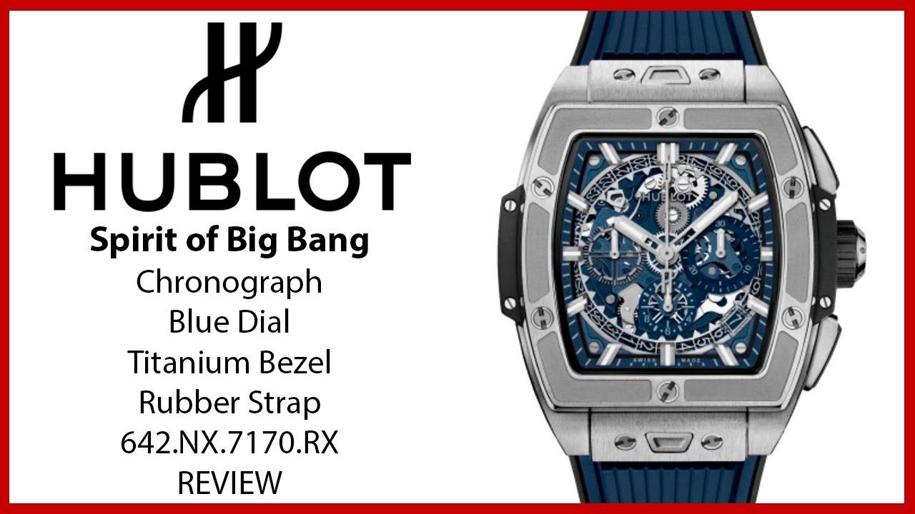 ▶ Hublot Shaped Spirit of Big Bang Titanium Blue 642.NX.7170.RX - REVIEW