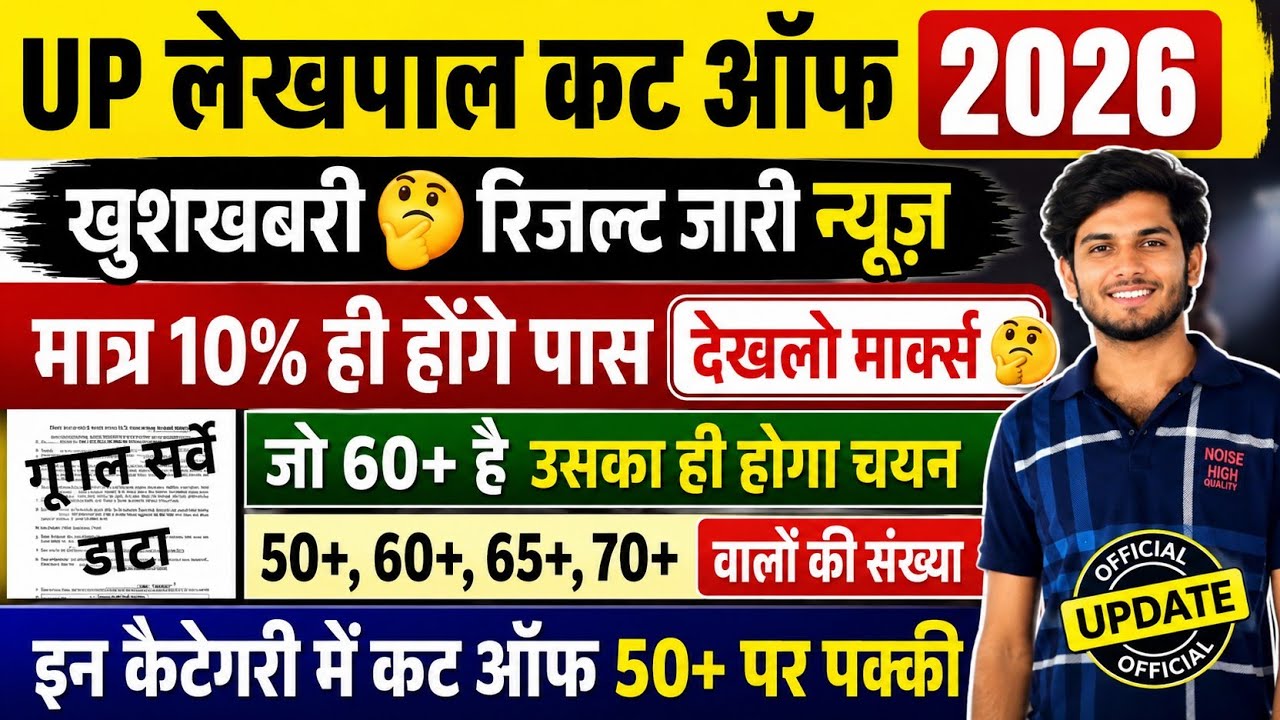 UP LEKHPAL CUT OFF 2026||UPSSSC LEKHPAL RESULT 2026||UP LEKHPAL SAFE SCORE 🔥