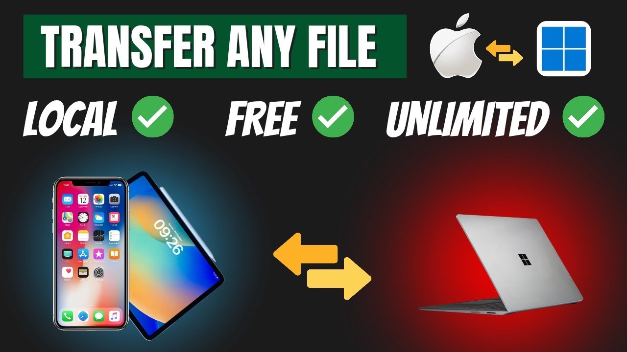 The FASTEST Way to Transfer Files Between Windows PC And iPhone/iPad