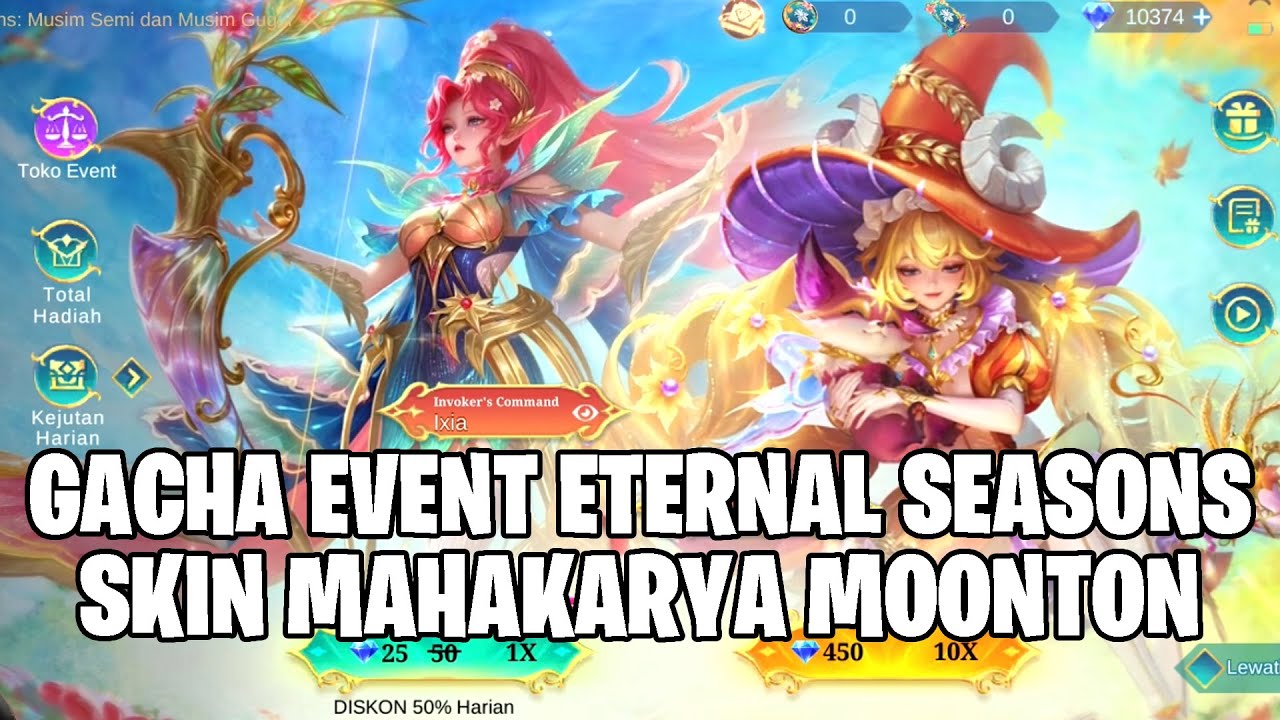 EVENT ETERNAL SEASONS MUSIM SEMI & MUSIM GUGUR - SKIN MAHAKARYA MOONTON YANG WAJIB DI GACHA?!?