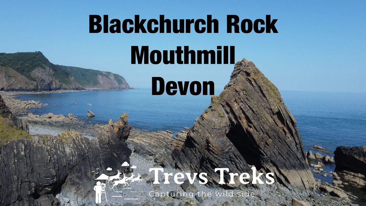 Blackchurch Rock Mouthmill Devon. Drone dji mini 2.