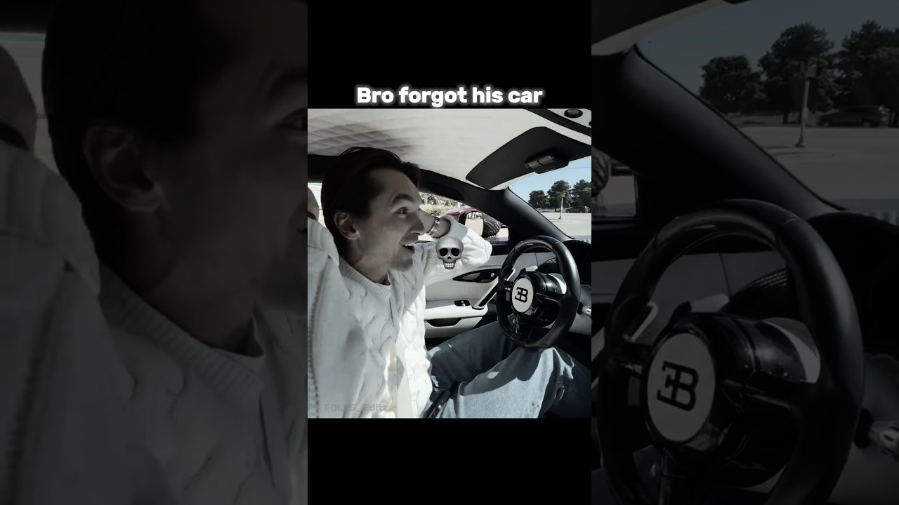 Bro forgot his Car💀|