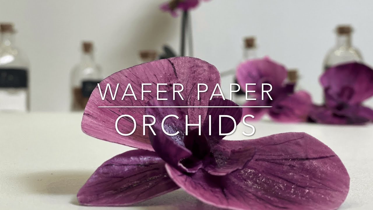 How to make WAFER PAPER ORCHIDS