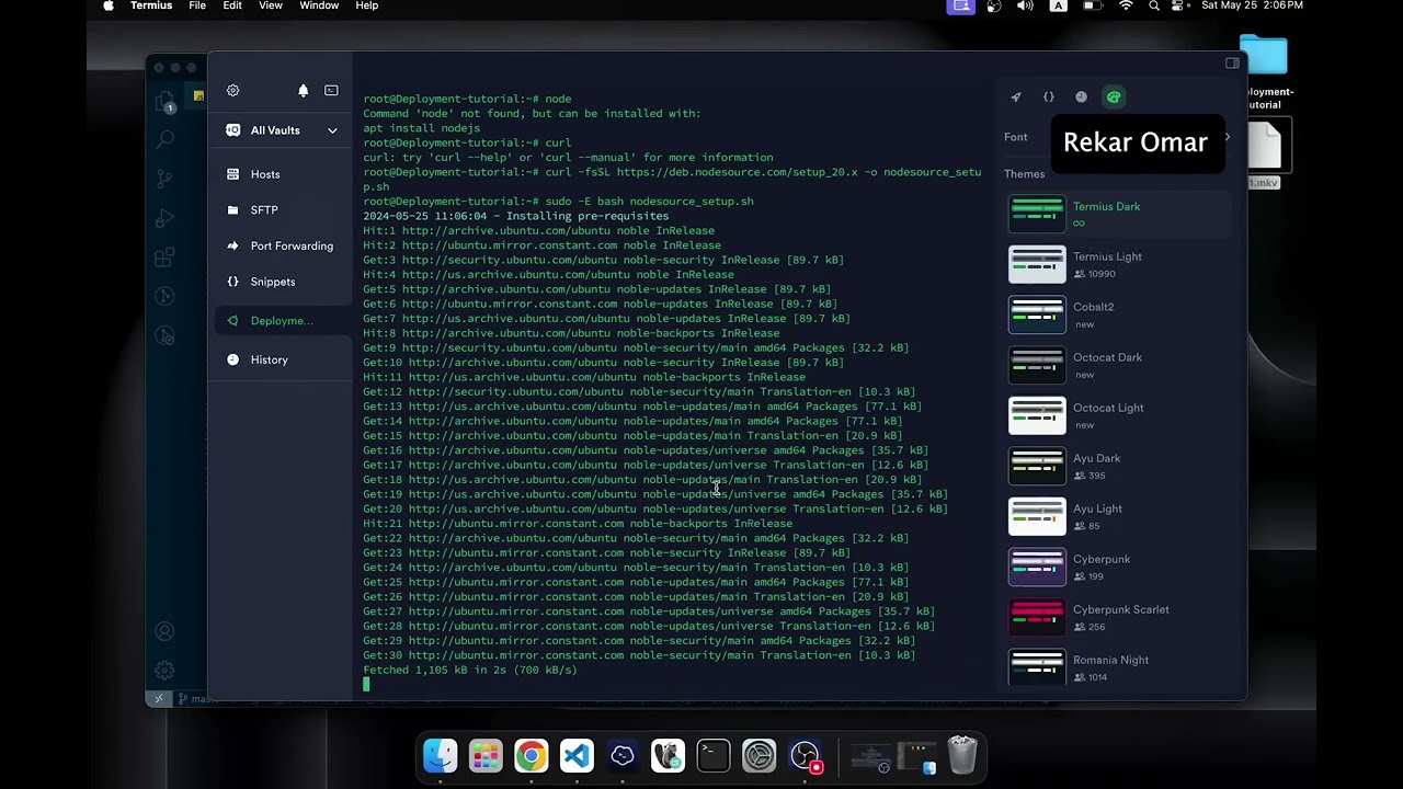 NodeJS & Postgres deployment to Vultr (Nginx, Ubuntu)