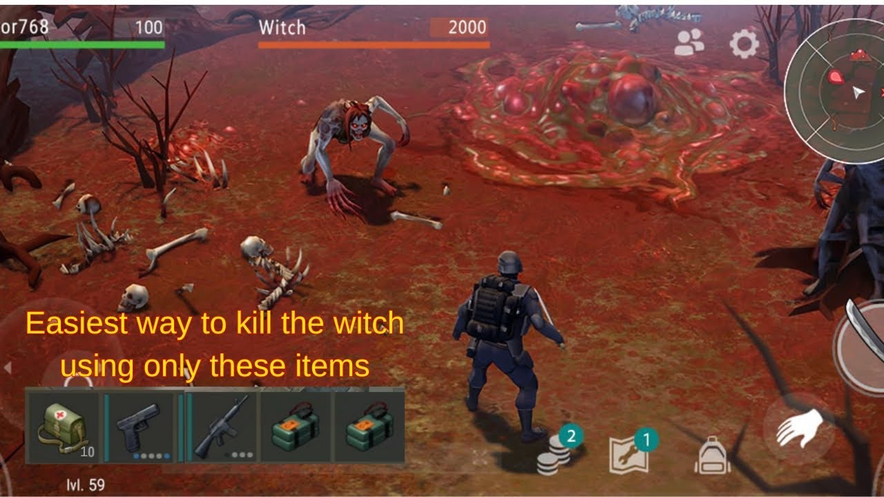 Easiest way to kill witch in ldoe 2024 | Last day on earth survival | For beginners