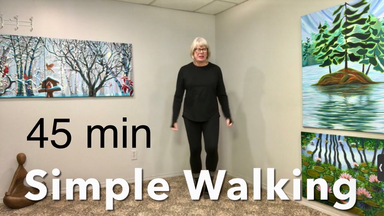 Simple & Gentle:  Japanese Walking | 55+ & Beginners | 45-Min Low-Impact Exercise ❤ 🧡 💛 💚 🩵 💜 🩷 ♥️