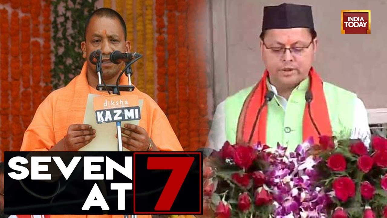 Pushkar Singh Dhami Takes Oath, Mega Preparations For CM Yogi's Oath Ceremony & More | Seven At 7