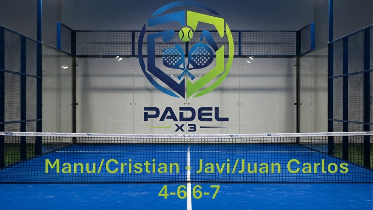 Manu/Cristian - Javi/Juan Carlos 4-6 6-7