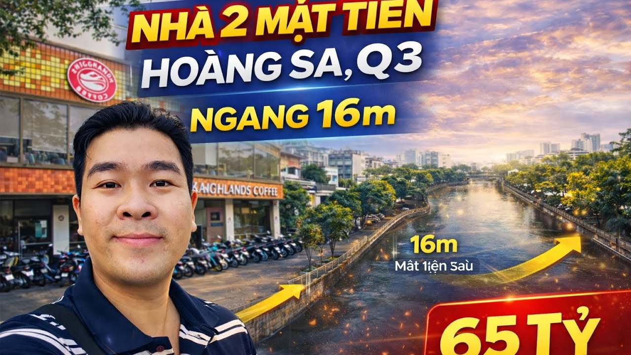 Đầu Tư Nhà 2 Mặt Tiền Hoàng Sa Quận 3 – Dòng Tiền 121 Triệu/Tháng 