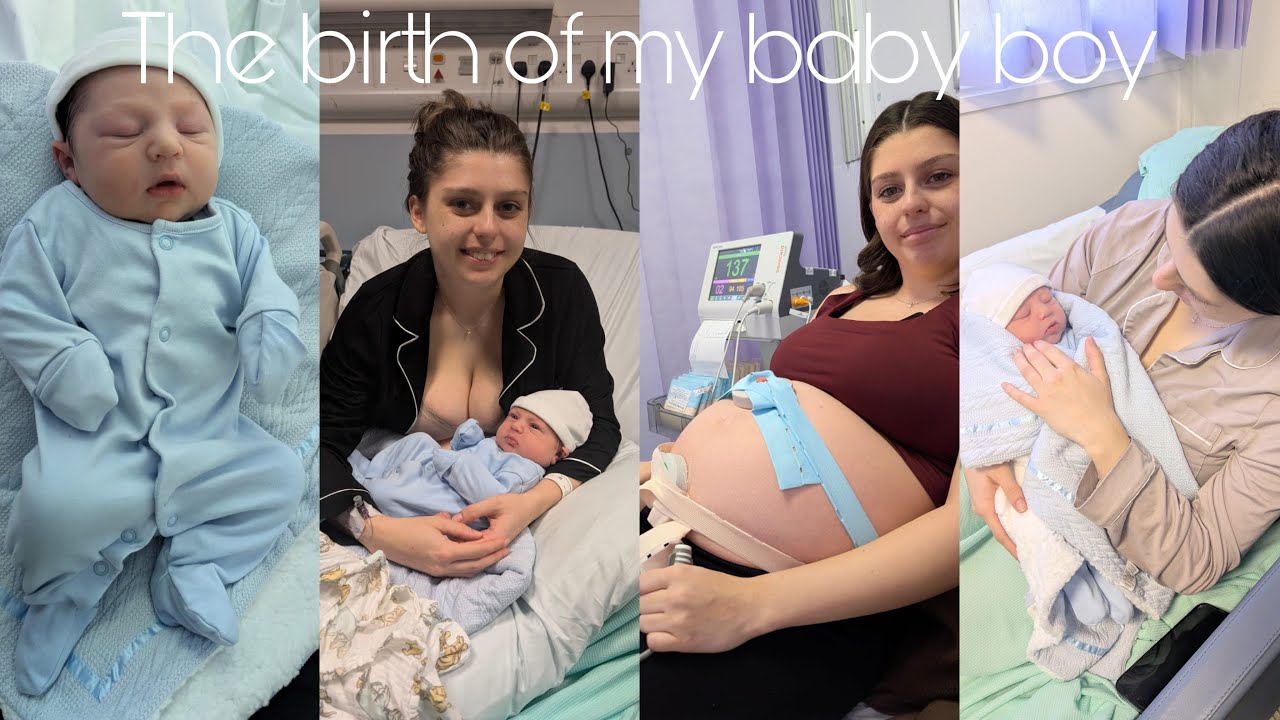 An almost unmedicated birth vlog of my baby boy | second time single mum 40+5 weeks