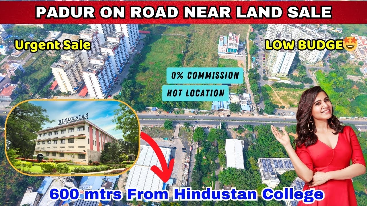 OMR On Road Near Investment Land For Sale |600 Mtrs From 600 mtrs From Hindustan College #omr #land