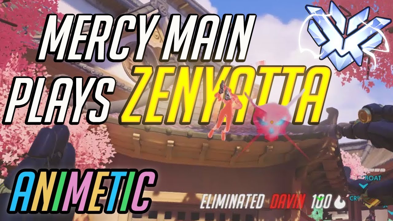 Mercy main plays Zenyatta versus 4.5k Top 500 pro Tracer and Genji in ranked - Overwatch