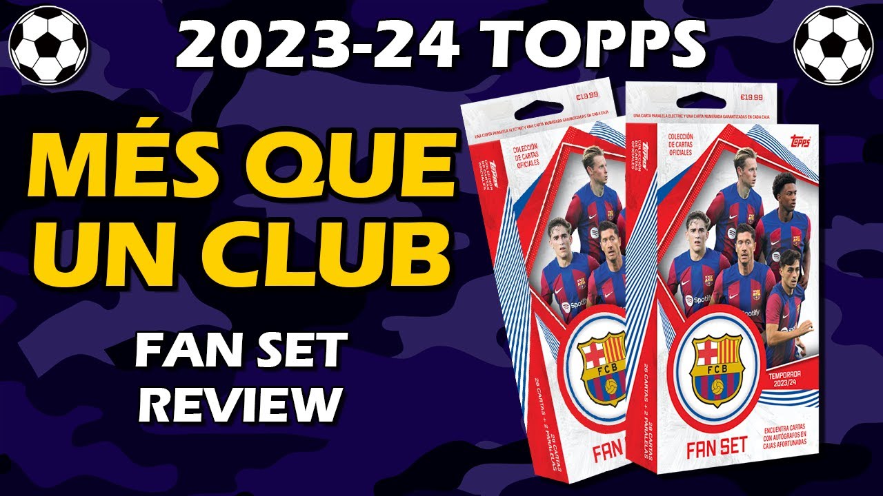Обзор футбольной коробки с фан-комплектом Topps Barcelona 2023-24