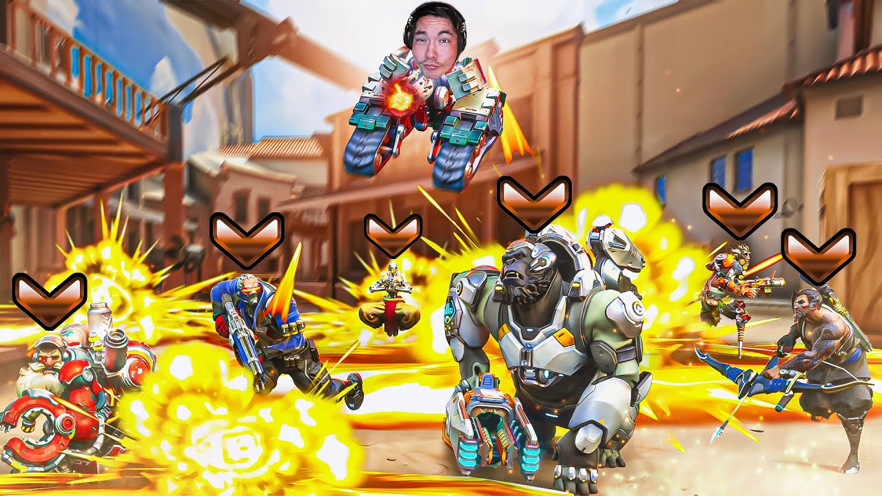 1 классический БАСТИОН против 6 игроков в OVERWATCH CLASSIC