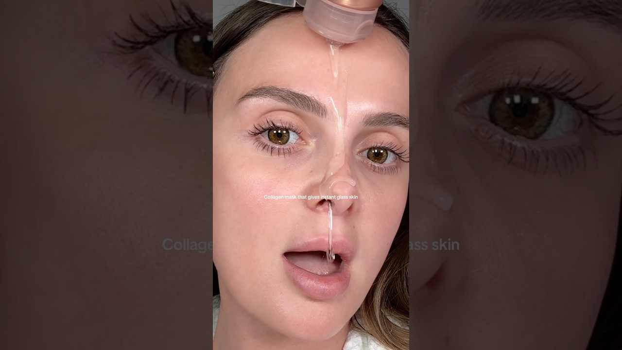 Instant glass skin? Collagen mask = game changer! #GlassSkin #UKSkincare