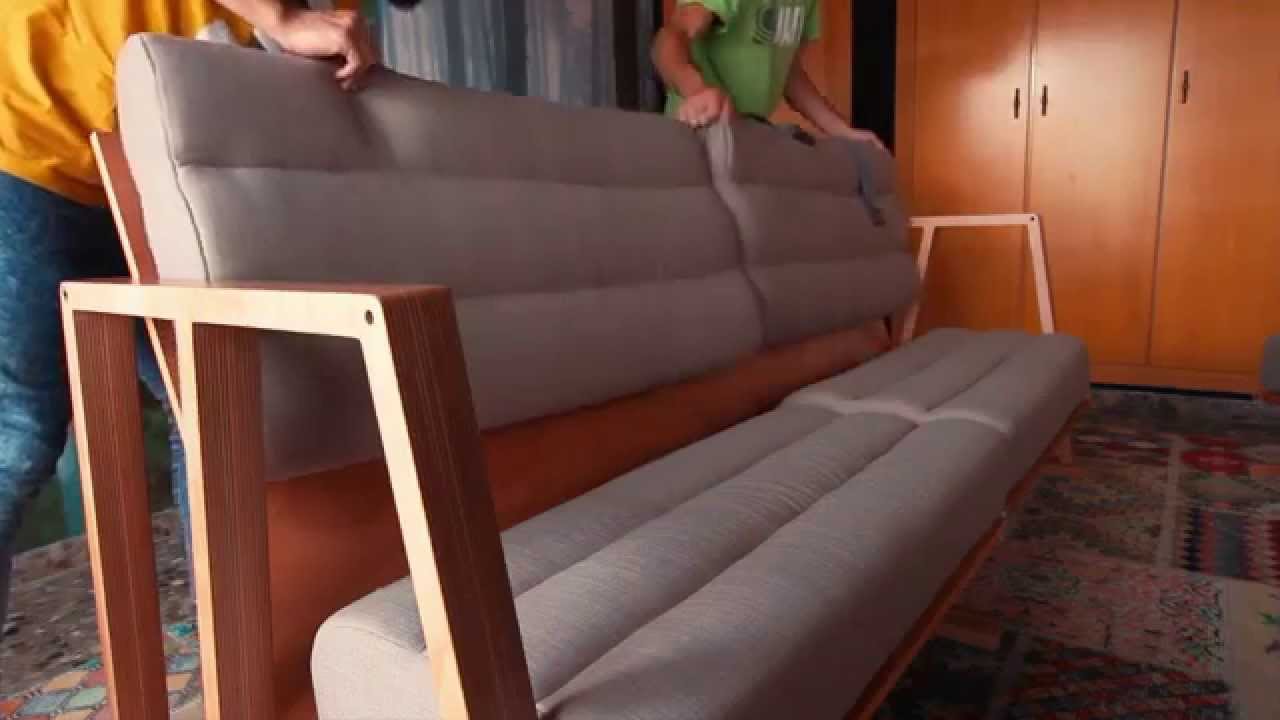 3MOODS - Couch that can be transformed into a table, bed, chaise longue, desk and armchair.