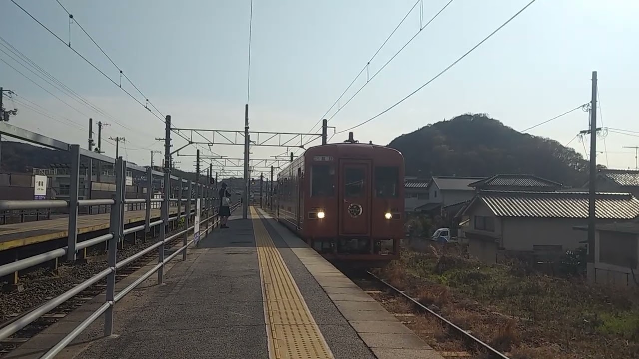 しおチャン撮影　久しぶりの福塩線横尾駅　井原鉄道のゆめやすらぎ号　内装にイルミネーションめちゃめちゃオシャレだよ。#鉄道 #列車 #電車 #しおチャンネル 
