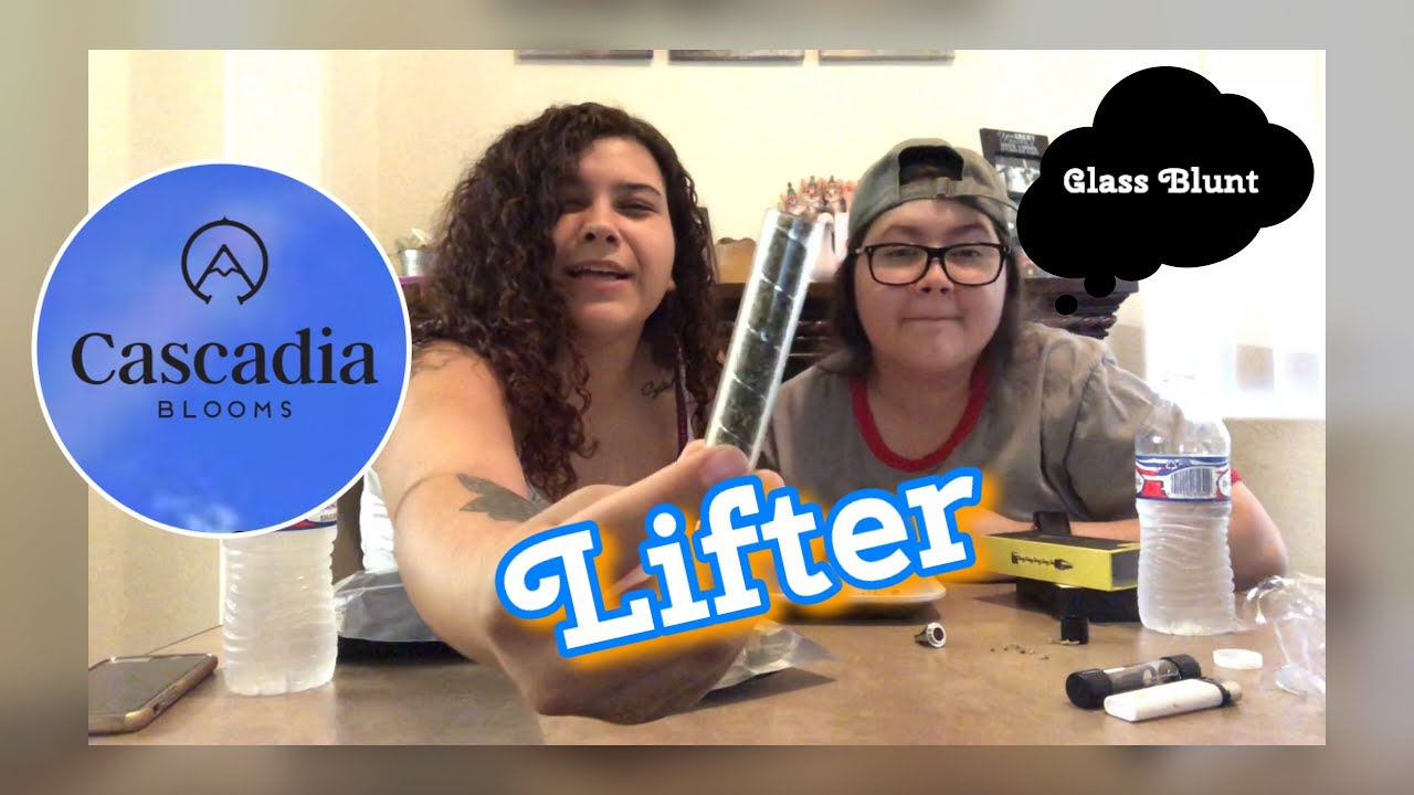 Cascadia Blooms Lifter CBD hemp flower review w/ Ash | Glass Blunt |