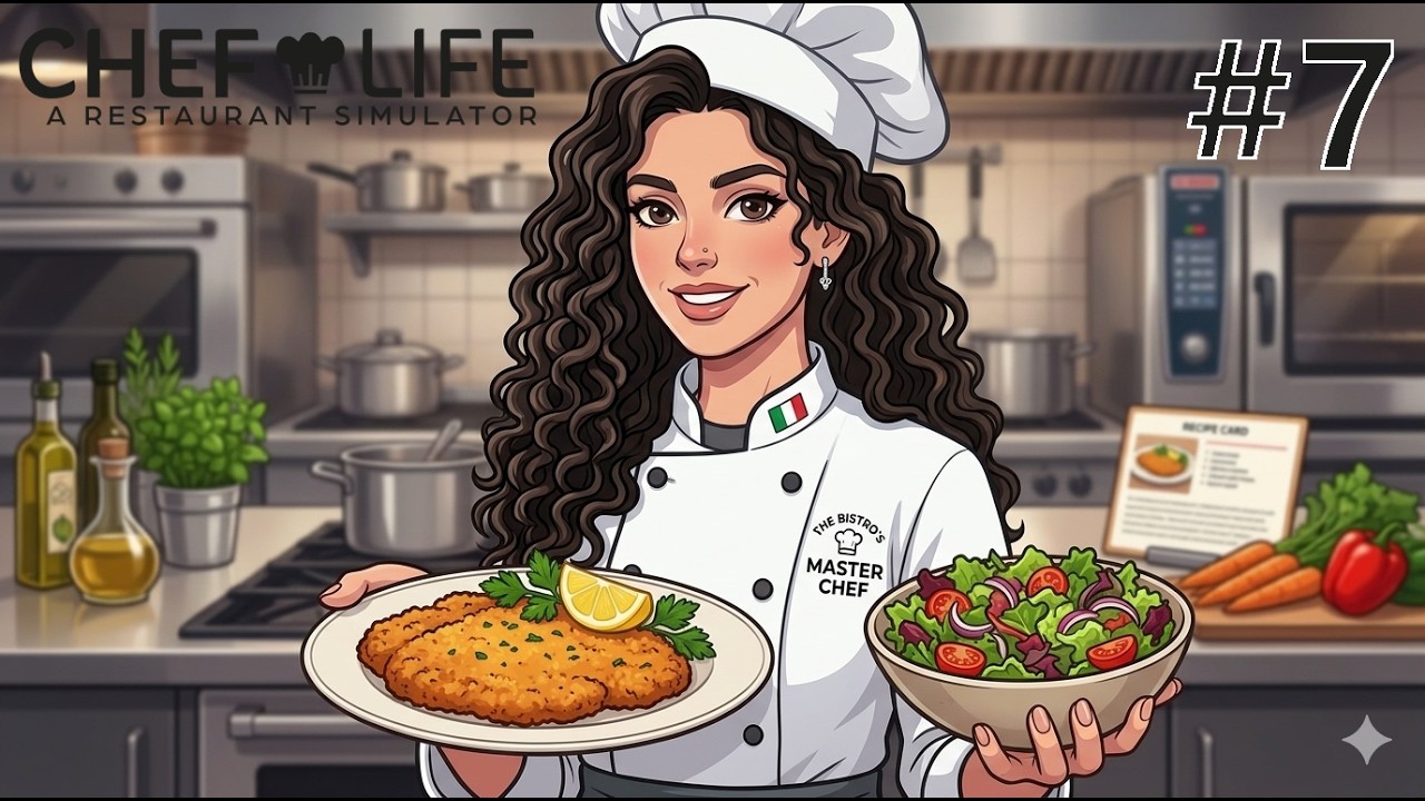 VITELLO ALLA MILANESE, INSALATA FRESCA DELL' ORTO/ Chef Life: A Restaurant Simulator #7 (ITA)