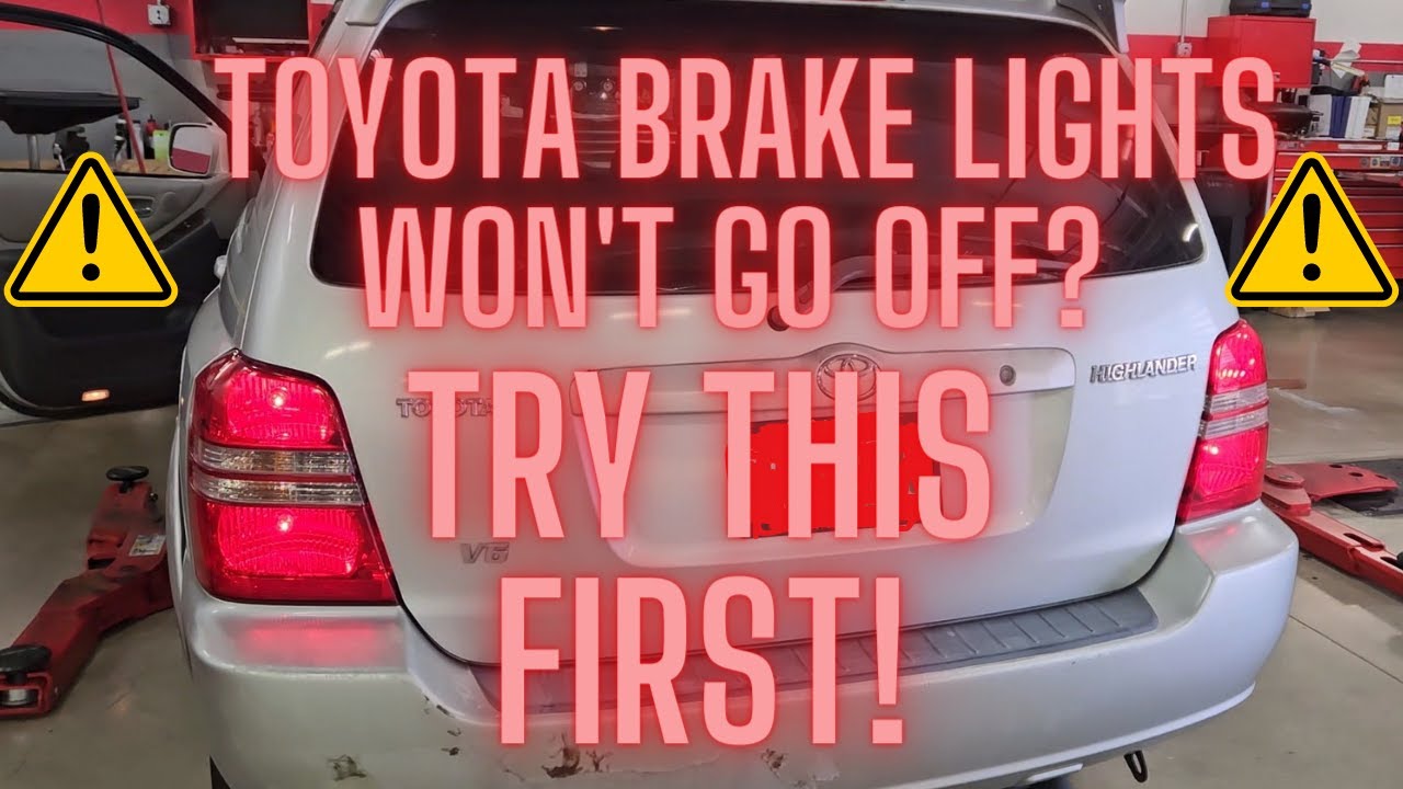 TOYOTA BRAKE LIGHTS STAY ON ( HOW TO FIX IT YOURSELF! )