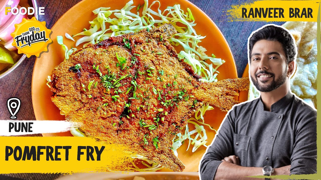 Pomfret Fry Recipe | Simple Paplet Fry at home | Fried Fish by Chef Ranveer Brar in Hindi