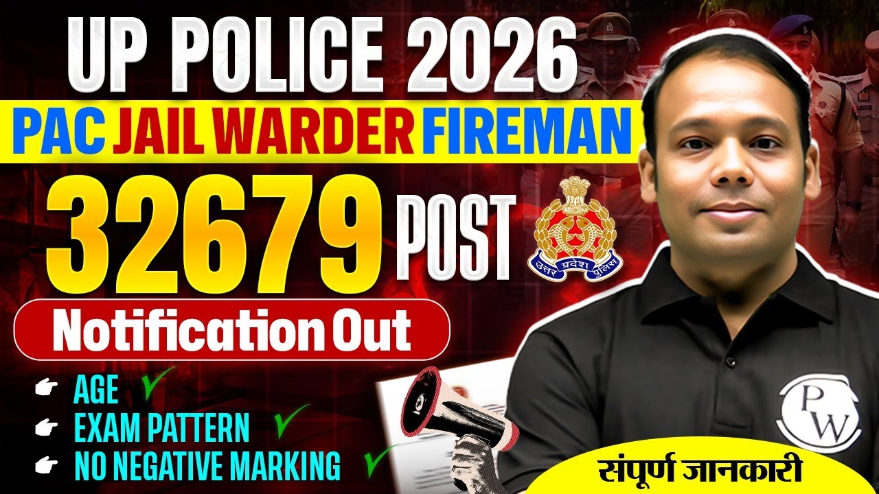UP Police New Vacancy 2026 | Post-32679 | UP Police Age, Exam Pattern, Negative Marking | SSC Wallah