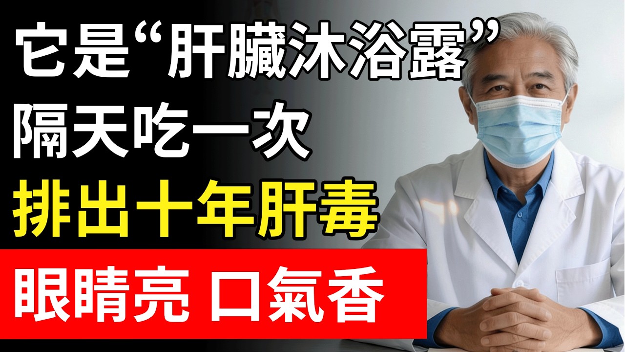 它是肝臟的“超級沐浴露”！不是綠豆，不是苦瓜！隔天吃一次，排出十年肝毒，眼睛亮了，口臭也沒了！
