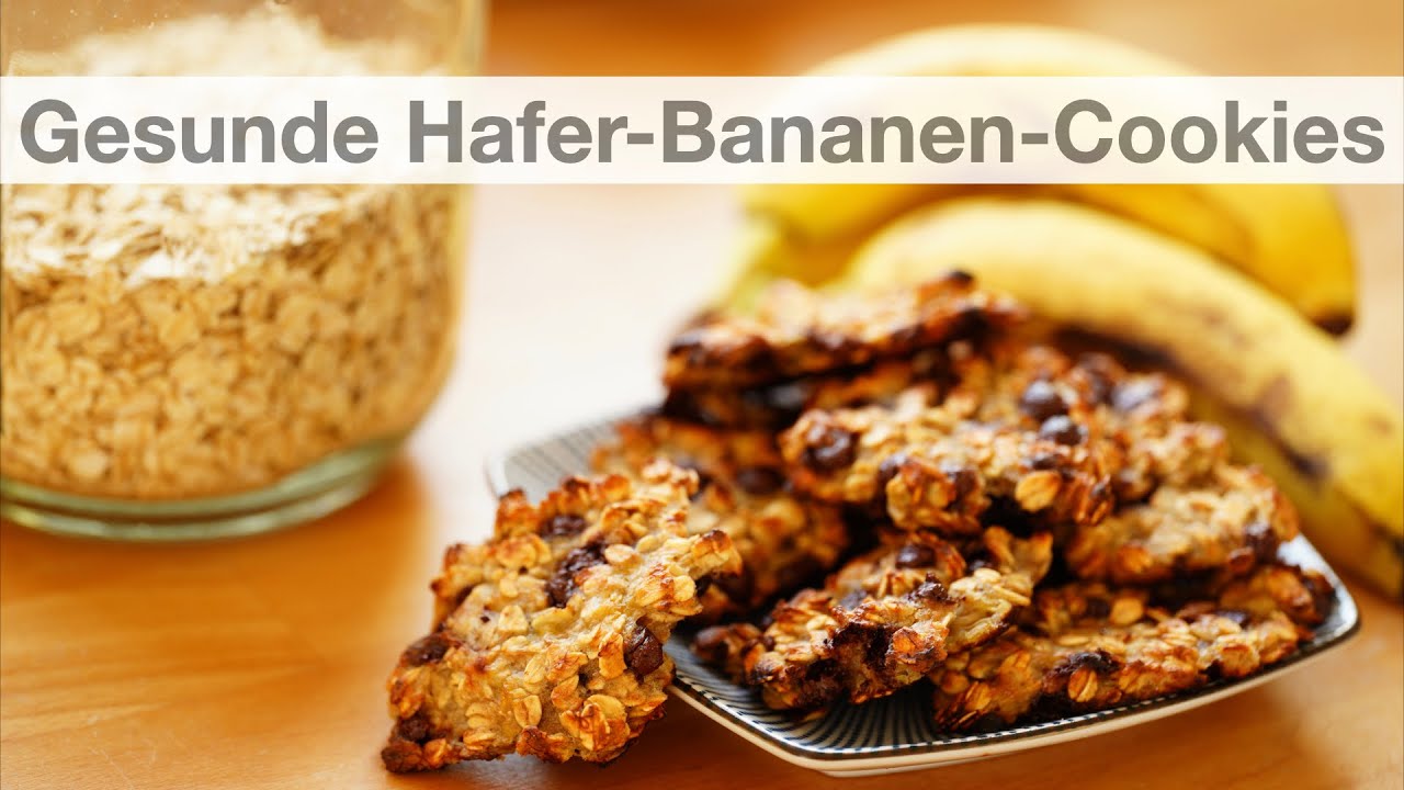 Hafer-Schoko-Bananen Cookies aus nur vier einfachen Zutaten - vegan, schnell gemacht und so lecker!