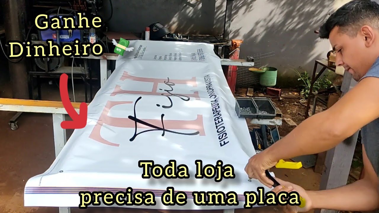 Aprenda a ganhar dinheiro fazendo placas de propaganda em sua oficina 🤑