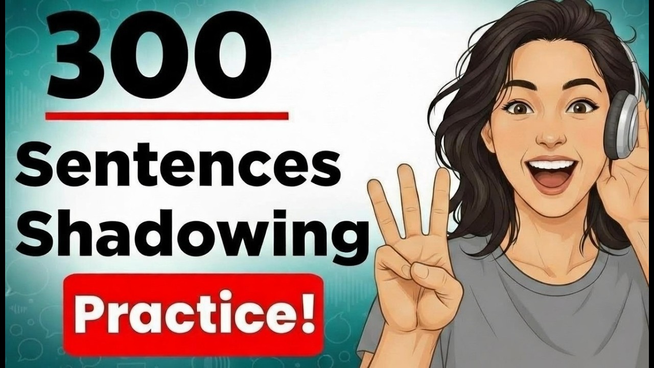 300 Sentences English Shadowing Practice (A1-C2) | English Listening Practice