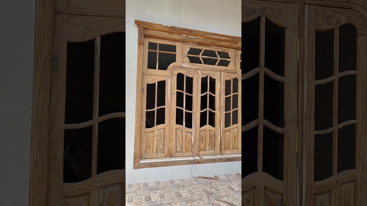 wooden window sheesham wood making