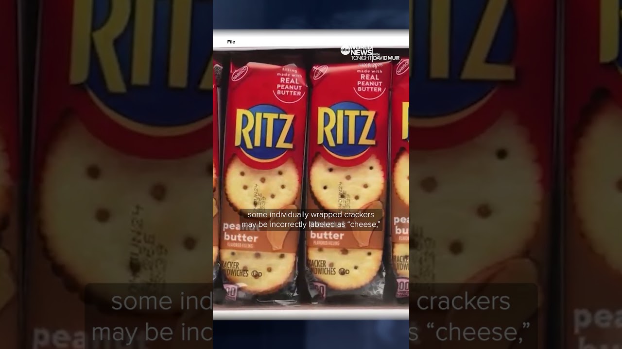 Ritz crackers recalled over mislabeling