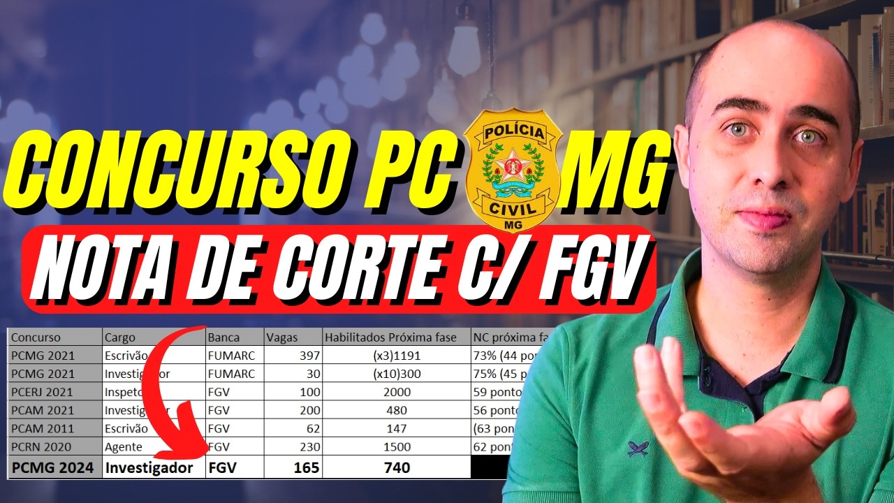 PCMG: como será a  nota de corte? (atualizado)