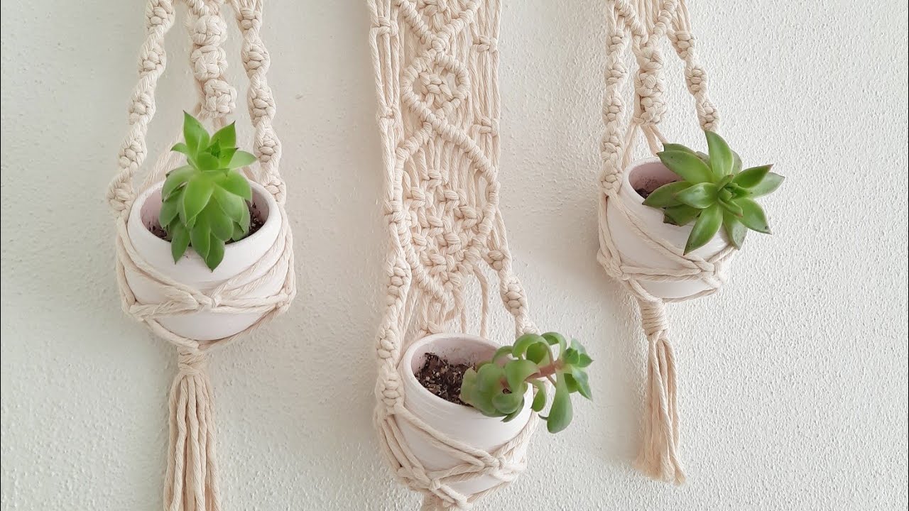 MAKROME ÇİÇEKLİK YAPIMI | DETAYLI ANLATIM | DIY #macrameplanthanger