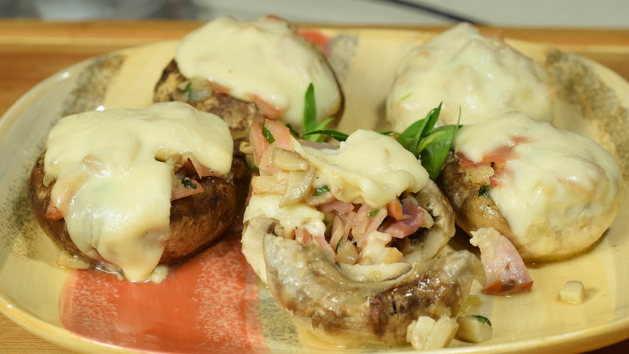 Champiñones Rellenos Gratinados  Muy DELICIOSOS!!!