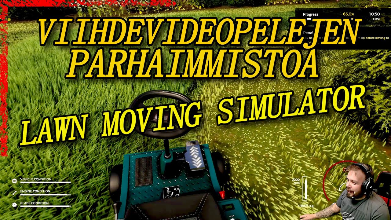 KATSO TÄMÄ JOS ON TYLSÄÄ! | LAWNMOVER SIMULATOR