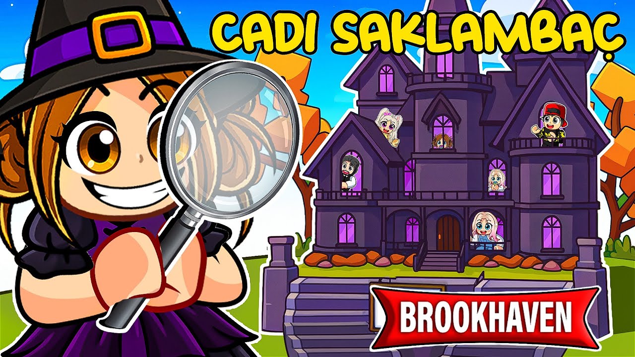 BROOKHAVEN PERİLİ EVDE CADI SAKLAMBAÇ💥ROBLOX BROOKHAVEN🏡RP