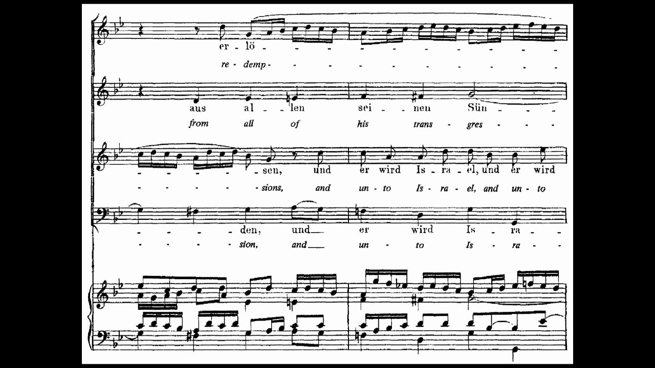 Bach BWV 131-5 Israel, hoffe auf den Herrn