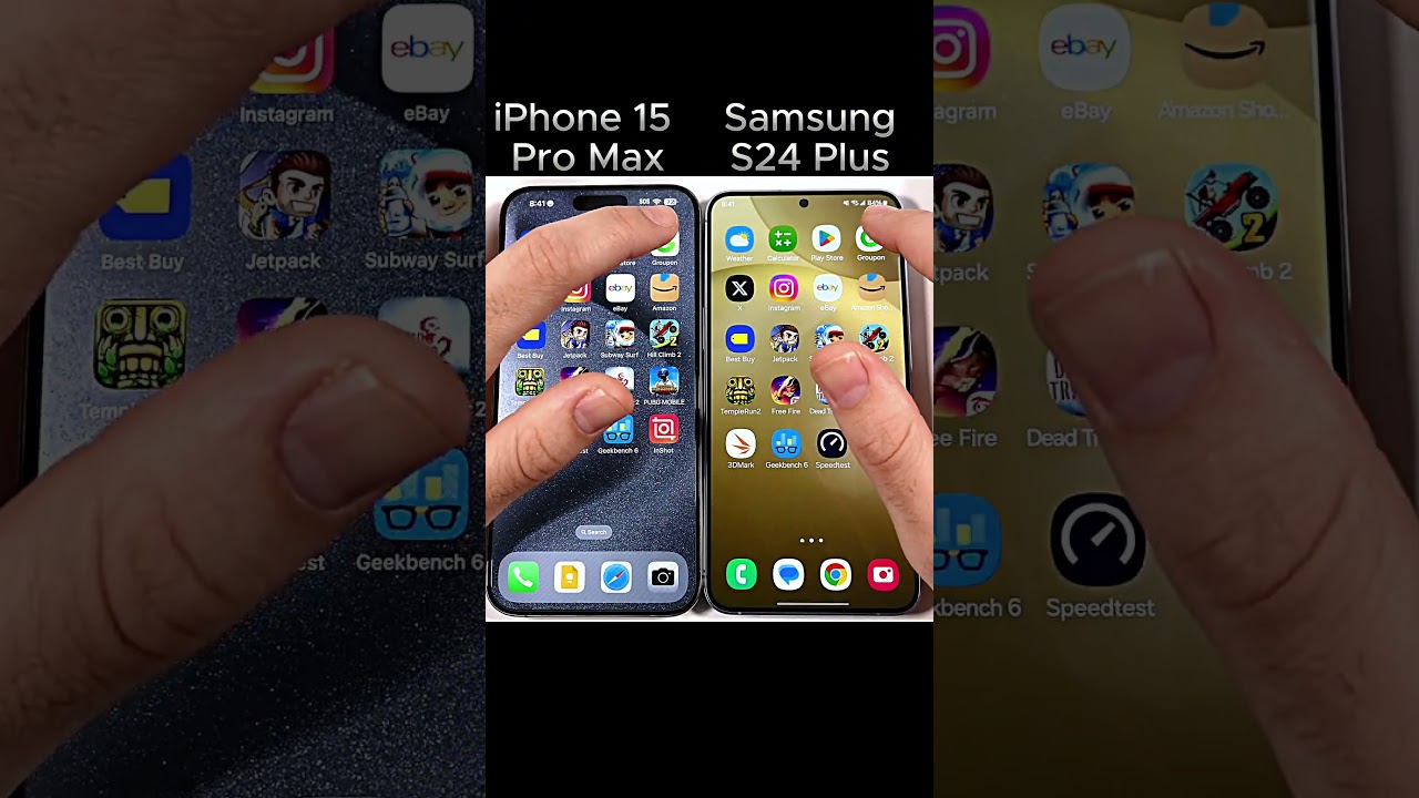 😱iPhone 15 Pro Max vs Samsung S24 Plus Speed Test !!😲