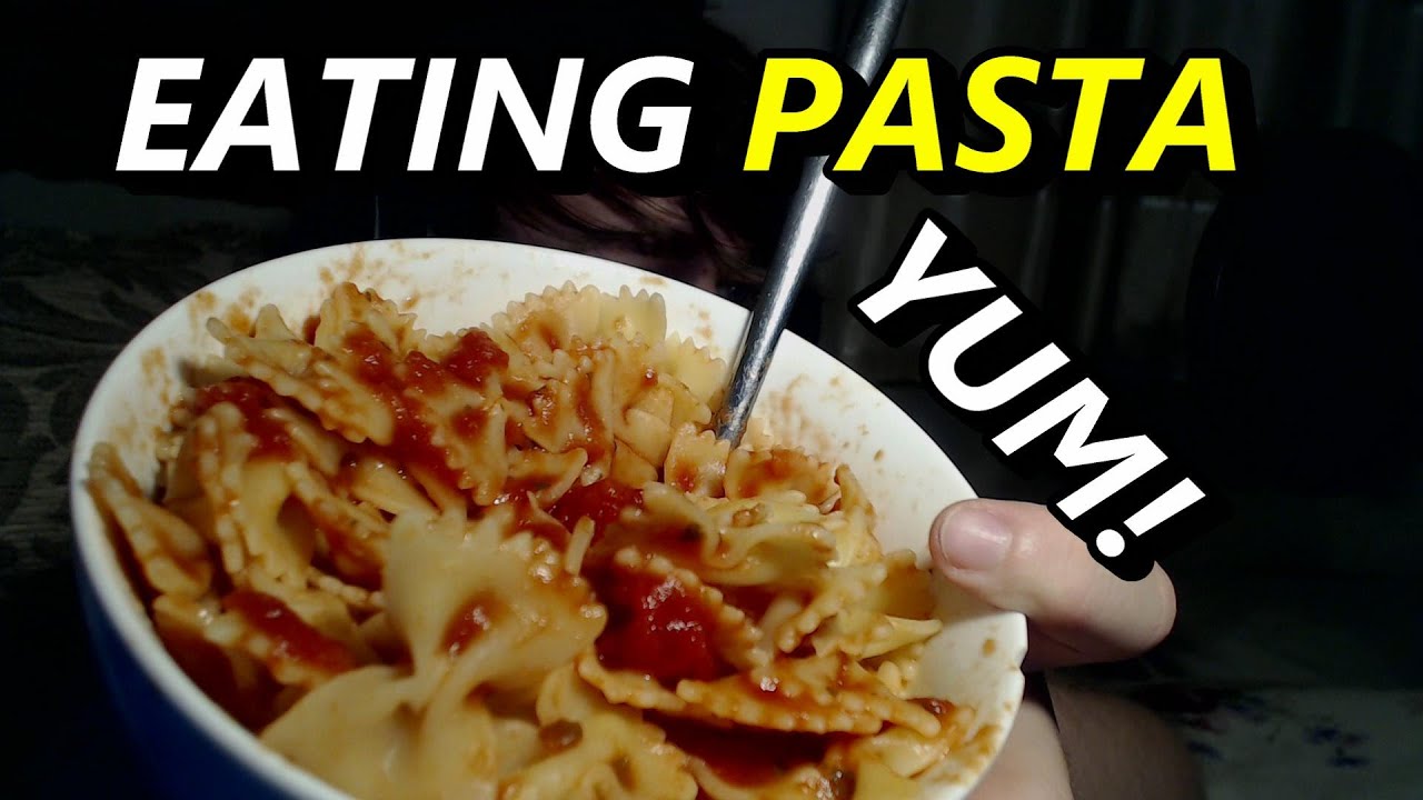 ASMR - Eating Pasta (Soft Speaking)