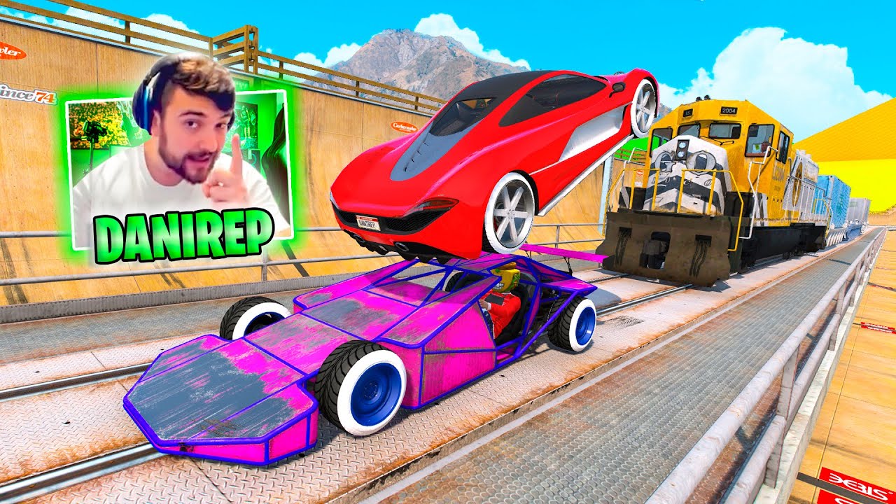 CARA A CARA BRUTAL! ME ENFADO MUCHISIMO CON EL TREN!! - GTA 5 ONLINE