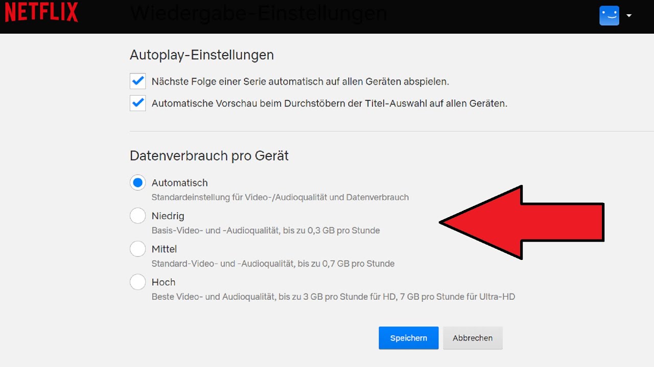 Netflix Aufl&ouml;sung einstellen - Netflix Bildqualit&auml;t / Bildformat &auml;ndern | APP & PC Browser