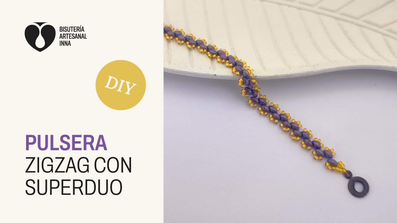 Pulsera Zigzag con SuperDuo | Tutorial DIY