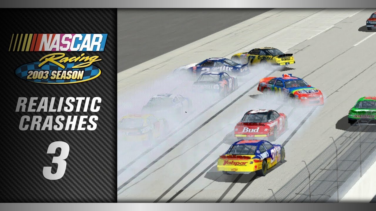 NASCAR Racing 2003 *Realistic* Crashes 3