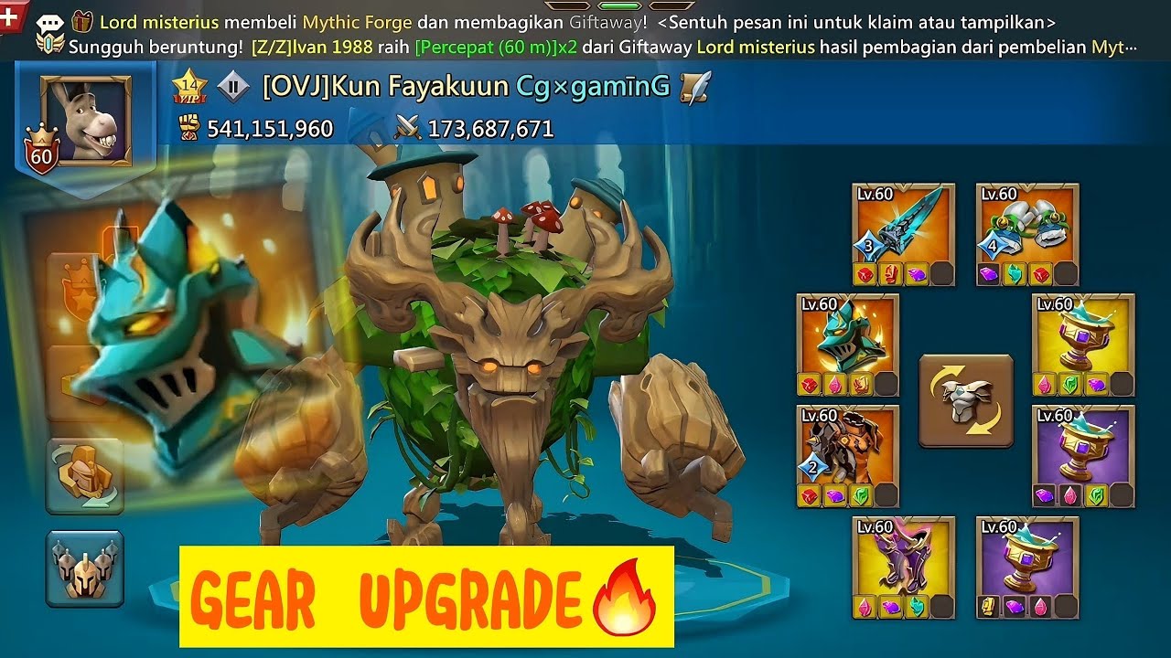 Step by step Upgrade gear ke mythic [Part 3] — LORDS MOBILE