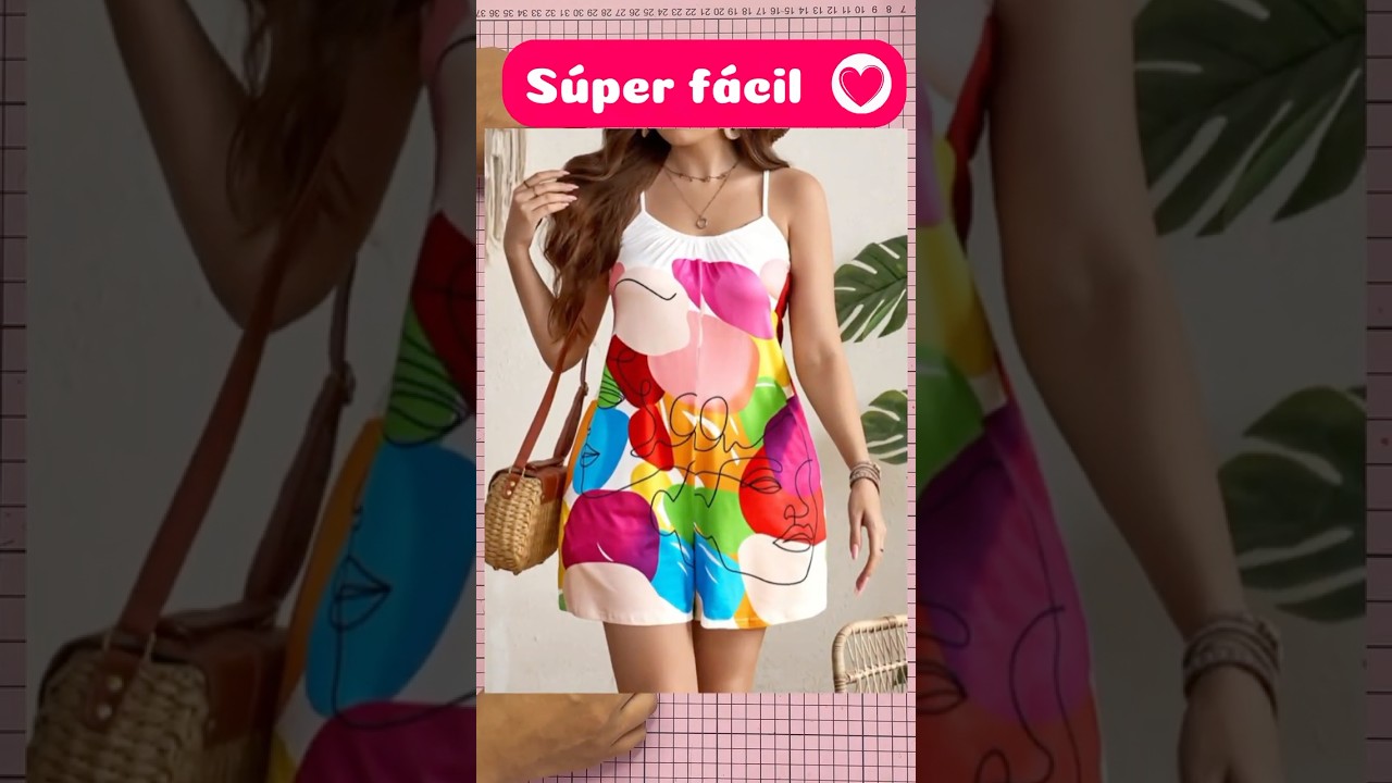 Patronaje de enterizo super f&aacute;cil   #costura #patrones #tutoriales