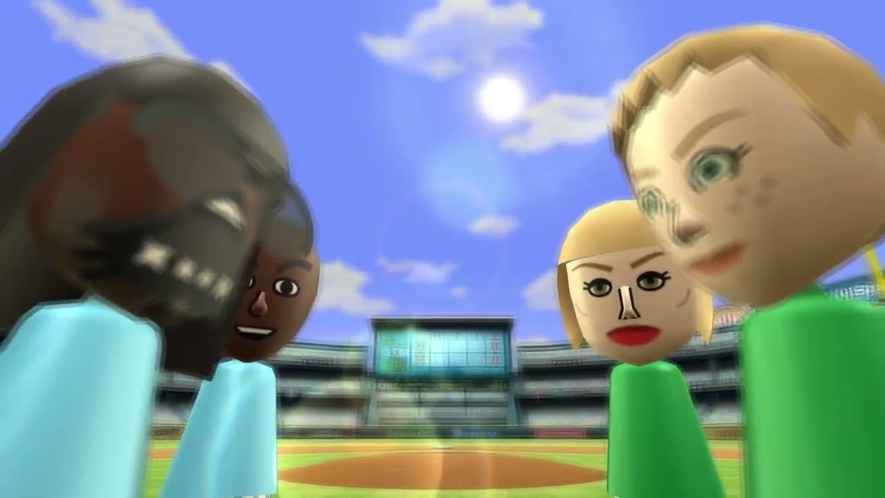 Wii Sports Baseball #1 (vs. Elisa, Kentaro, Martin)