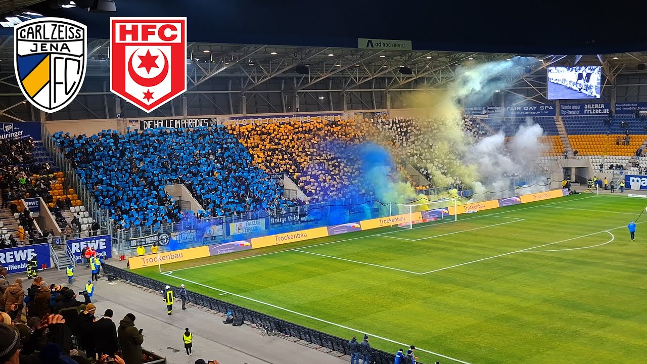 FC Carl Zeiss Jena vs Hallescher FC 1:1 • Stadionatmosphäre | Saalederby 2025/26