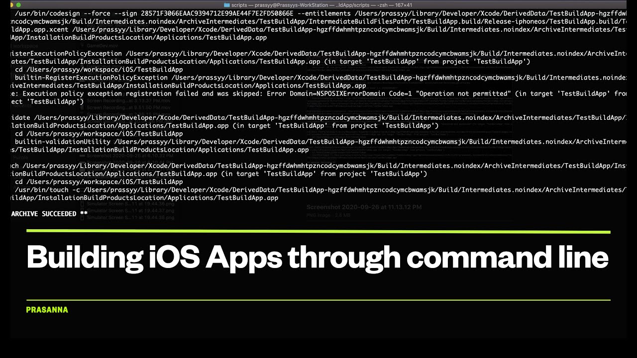 xcodebuild - Signing & exporting iOS Apps from CLI